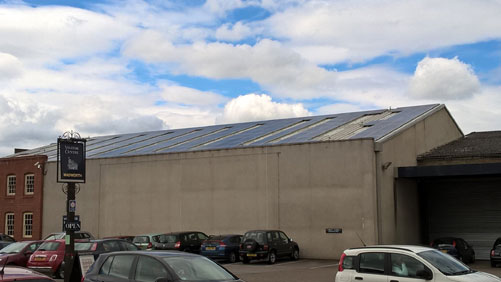 Wadworth Brewery Visitor Centre solar PV installation